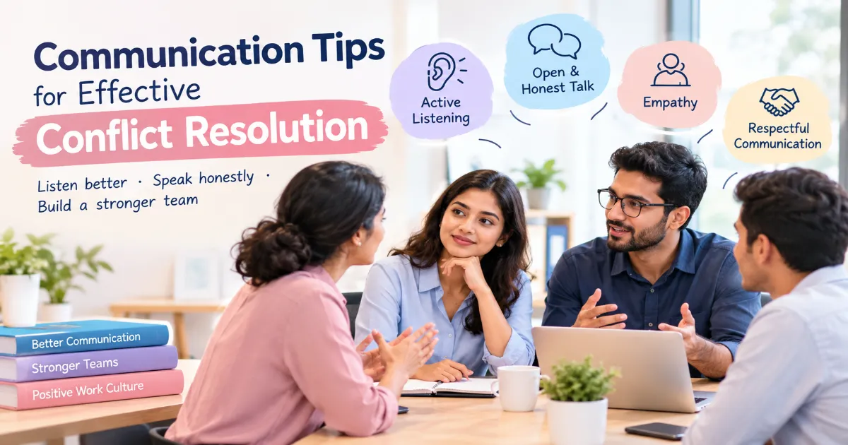 Communication tips for effective conflict resolution in the workplace