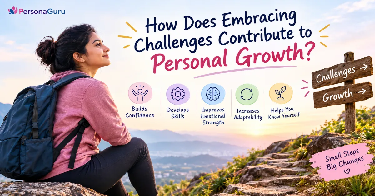 Embracing challenges for personal growth by building confidence, developing skills, and improving emotional strength.