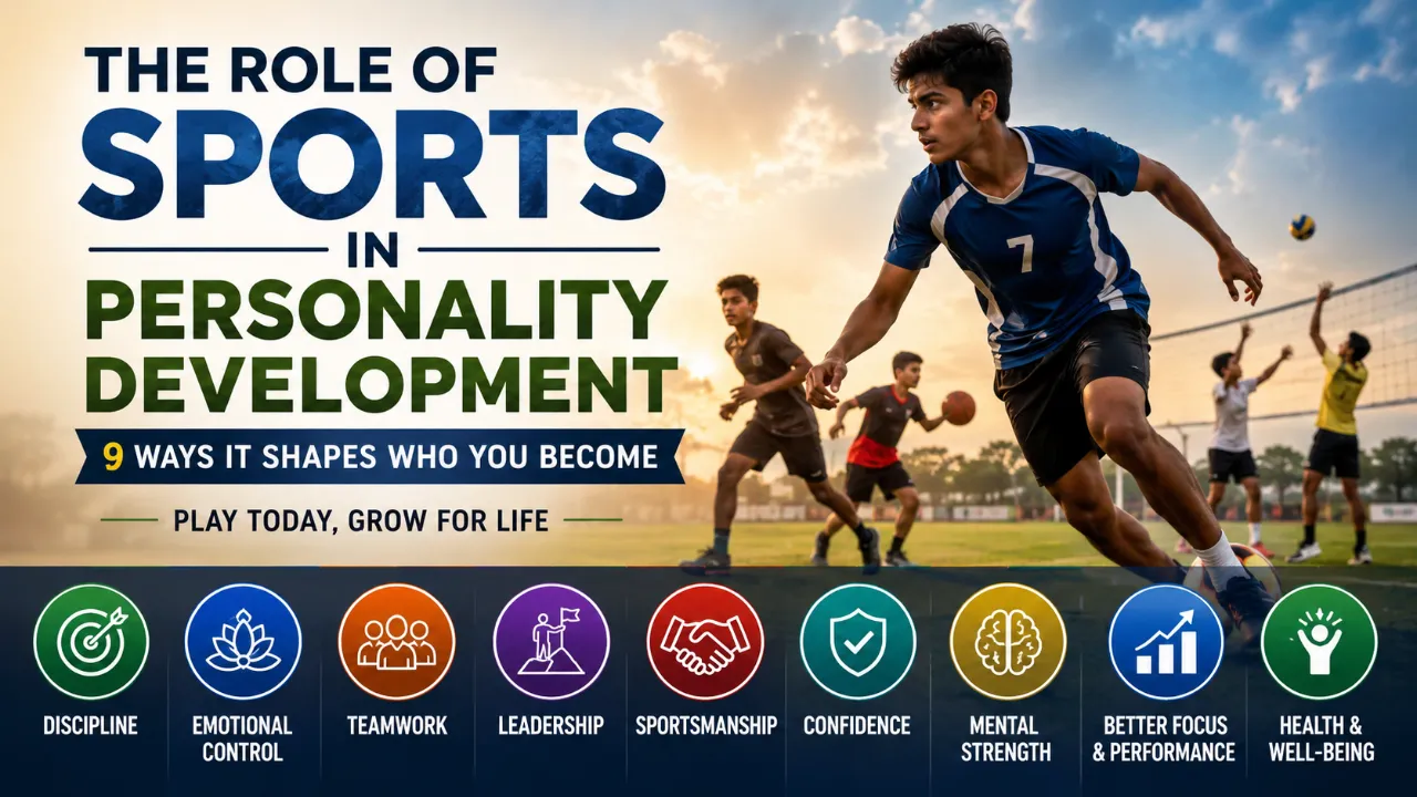 Role of self-discipline in personality development showing seven ways it builds resilience, focus, willpower, leadership and character
