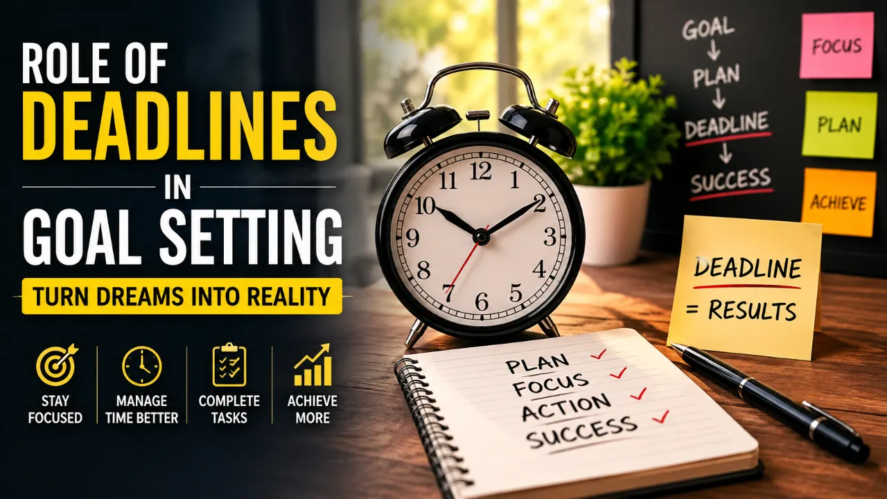 Role of deadlines in goal setting to achieve goals