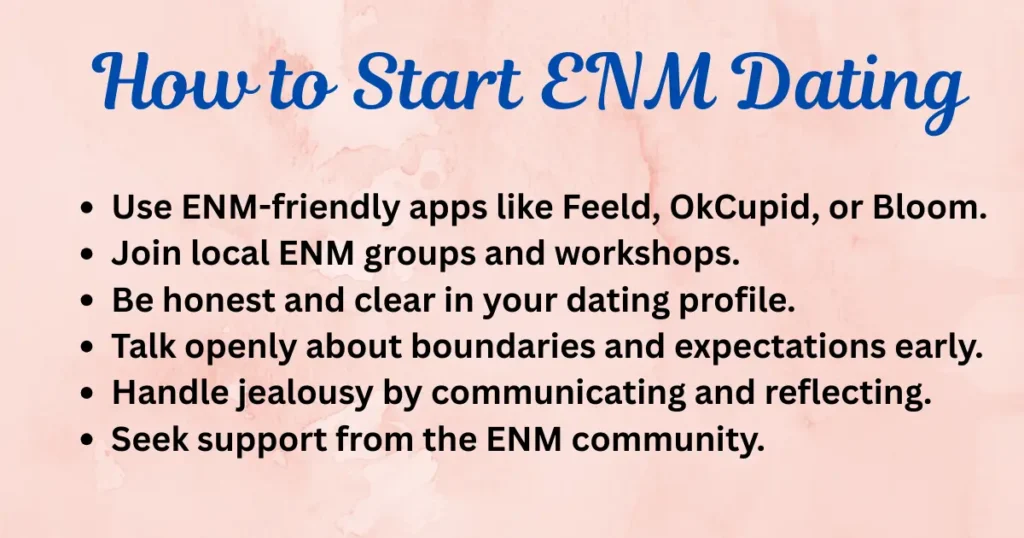 How to Start ENM Dating