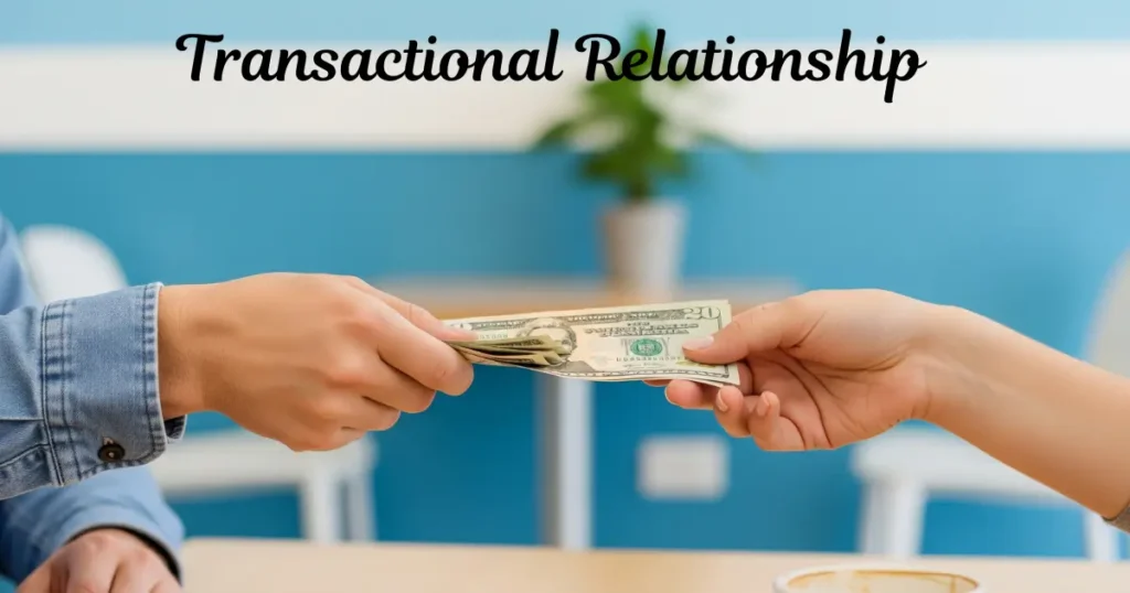 A person handing over car keys to another in a casual setting, symbolizing a transactional relationship based on practical exchange rather than emotional connection.