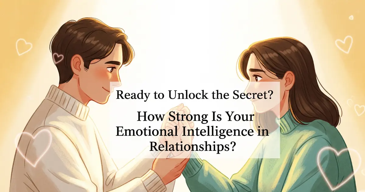 Illustration of two people emotionally connecting with empathy and understanding, symbolizing building emotional intelligence for healthier relationships.