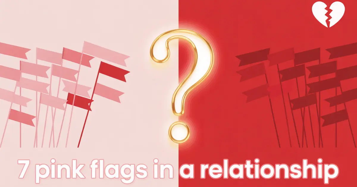 pink flags in a relationship