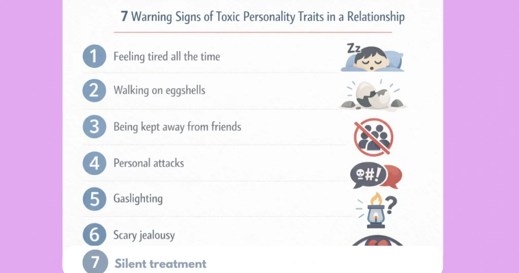 Signs of toxic relationship traits