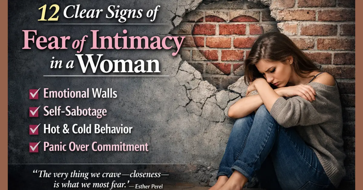 A woman sitting alone with emotional walls, representing the signs of fear of intimacy in a woman such as self-sabotage, hot and cold behavior, and panic over commitment