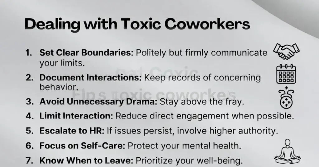 dealing with toxic coworkers