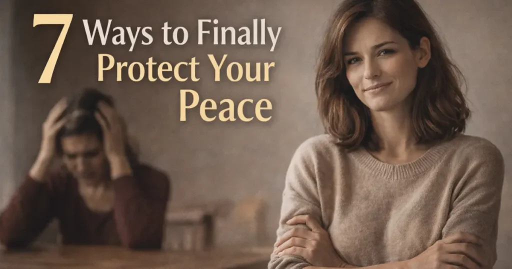 calm person learning how to deal with toxic personality