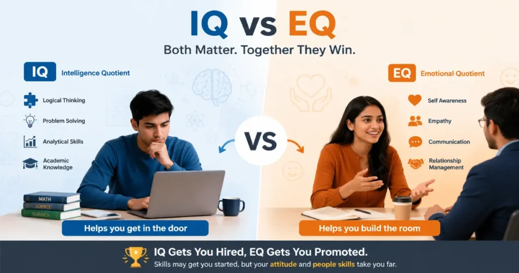 eq vs iq which is more important — IQ and EQ skills compared for work and career growth