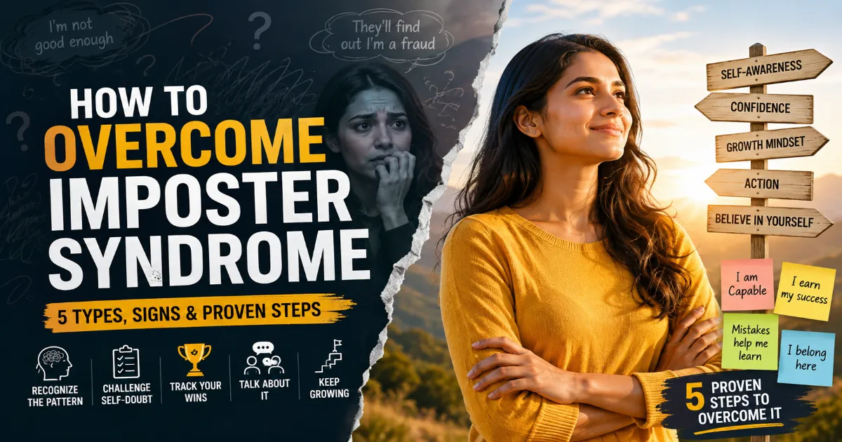 Imposter syndrome how to overcome with 5 types signs and proven steps