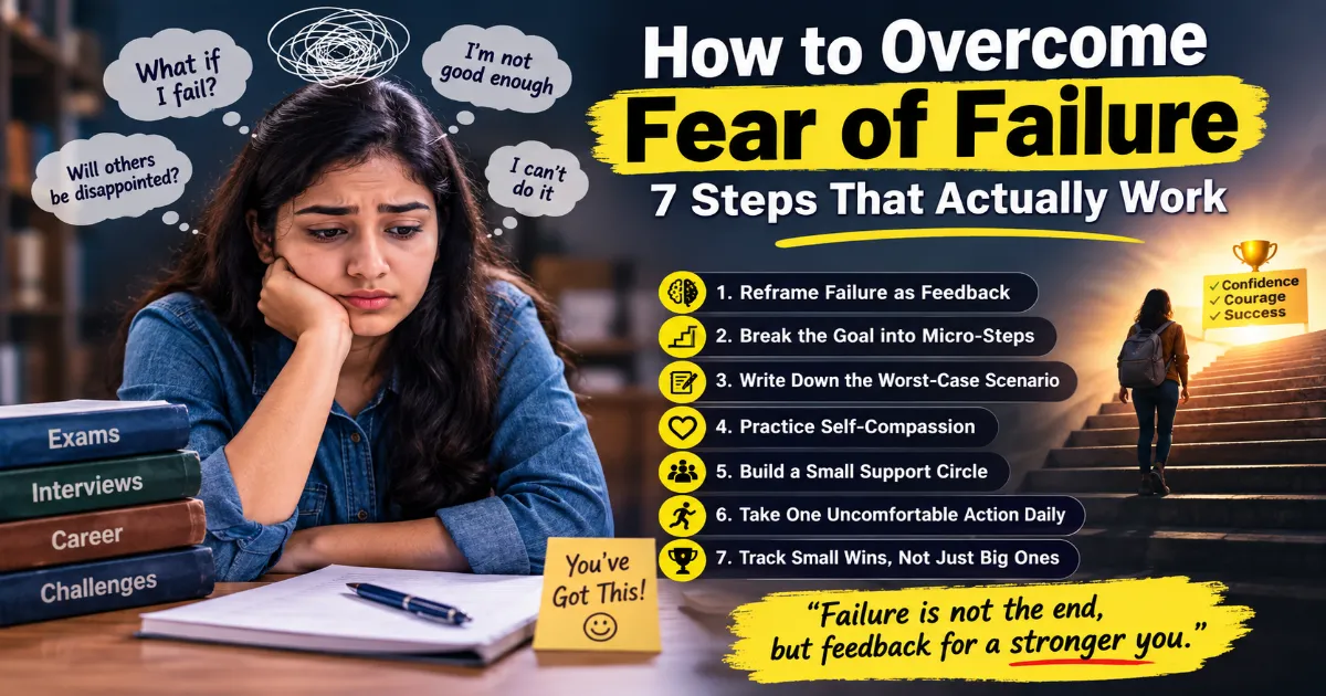 How to overcome fear of failure with 7 practical steps