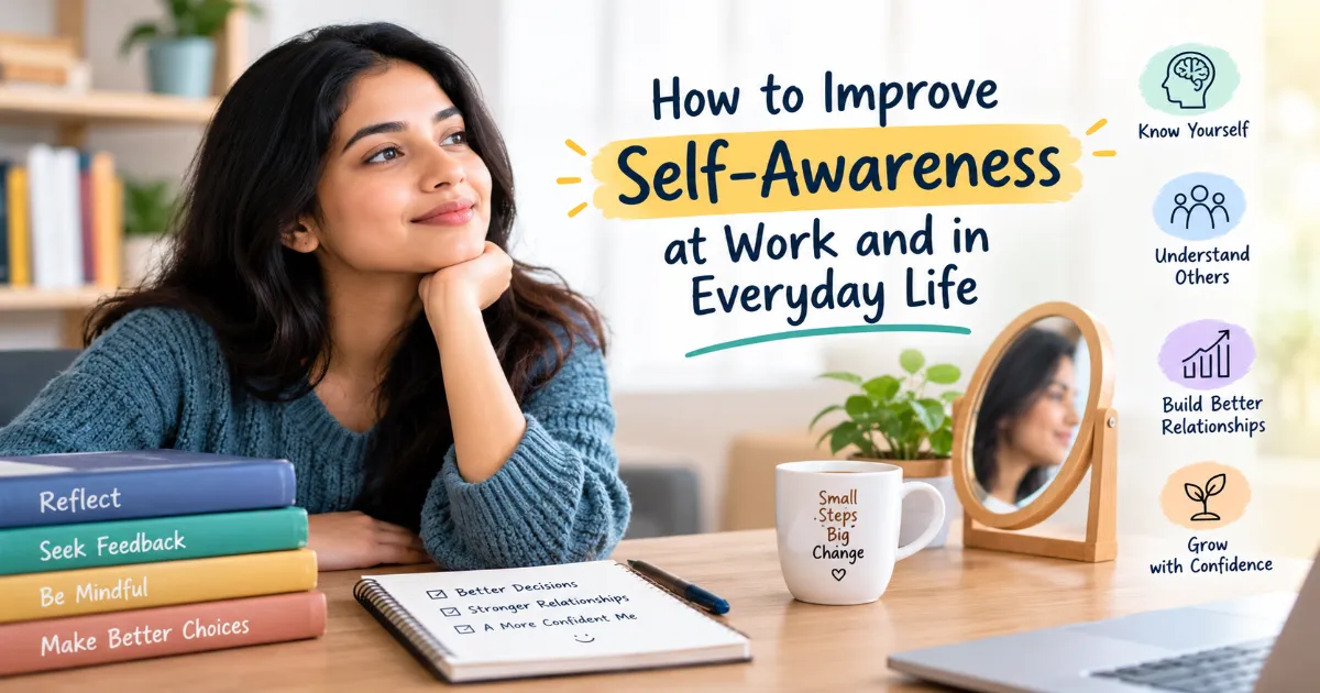 How to Improve Self-Awareness at Work and in Everyday Life with reflection and personal growth
