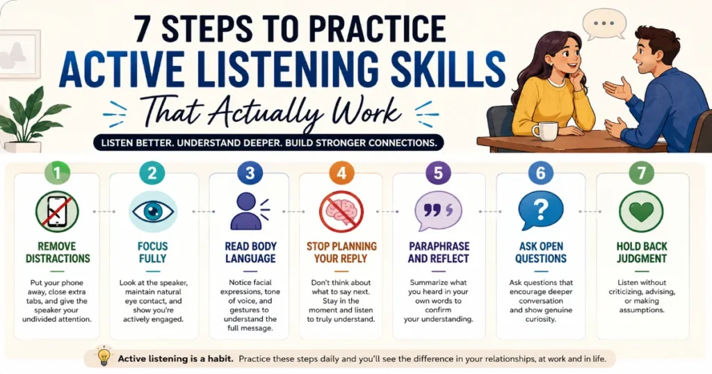 how to practice active listening skills