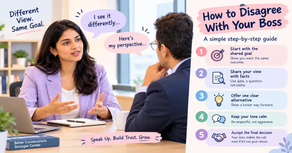 How to disagree with your boss using a respectful three-step approach