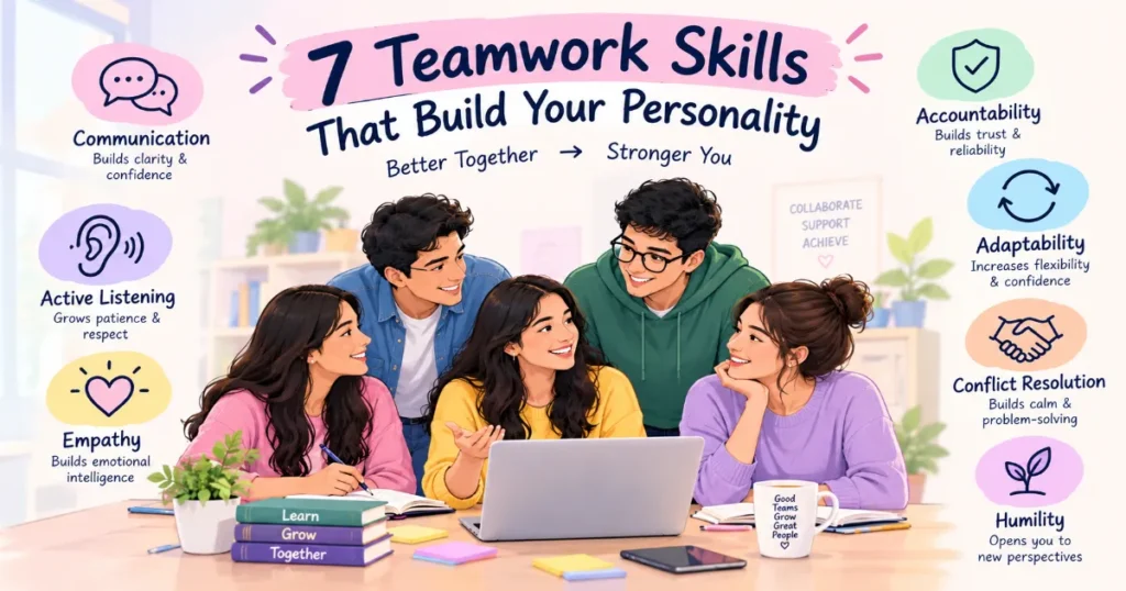 Teamwork in Personality Development infographic